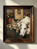 Impressionism & Textured Impasto - Hand-Painted Oil Painting - Home Pet Portrait