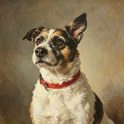 custom hand painted pet bust oil painting classic heirloom dog bust portrait canvas artwork