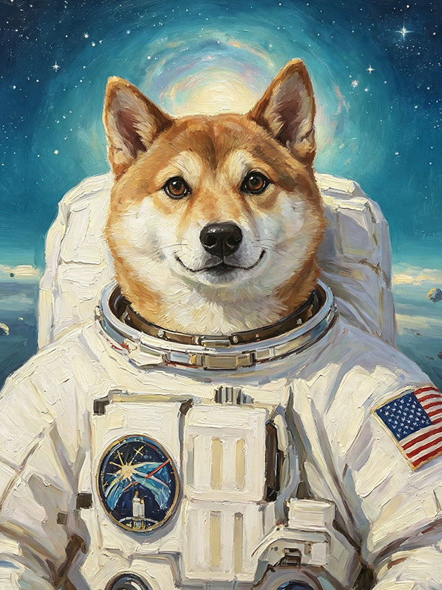 Careers & Roles Portraits – Custom Oil Paintings – THE ASTRONAUT