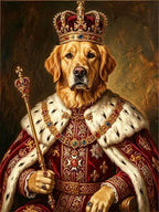 Custom Royal Pet Portrait Oil Painting – THE MAJESTY