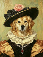 Custom Royal Pet Portrait Oil Painting – THE NOBLE LADY