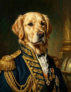 Custom Royal Pet Portrait Oil Painting – The ADMIRAL