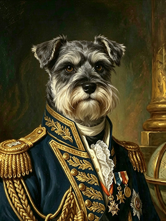 Custom Royal Pet Original Hand Painted Oil Painting – The ADMIRAL