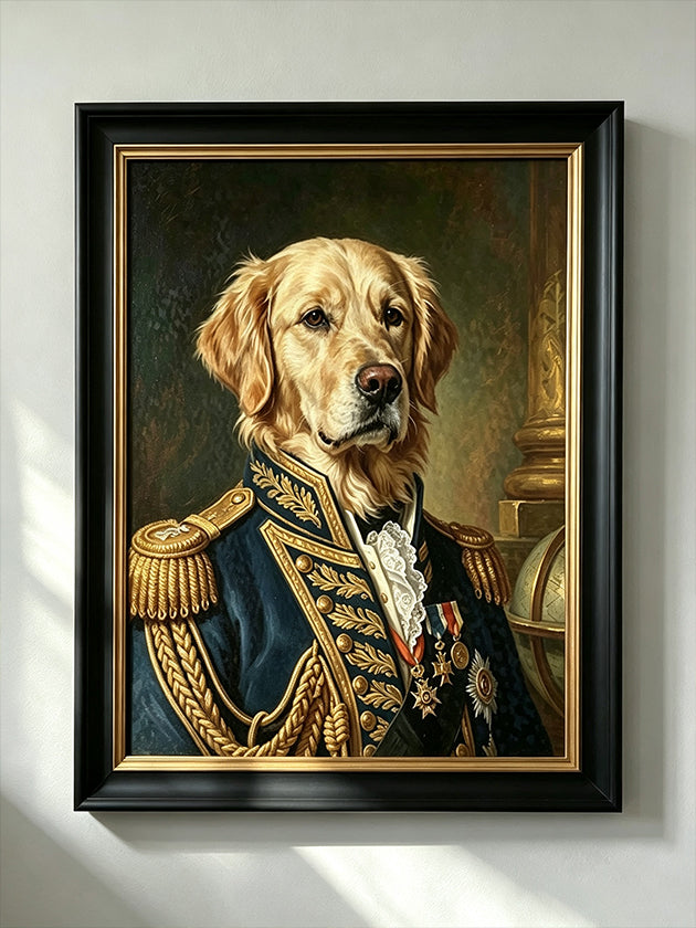 Custom Royal Pet Original Hand Painted Oil Painting – The ADMIRAL