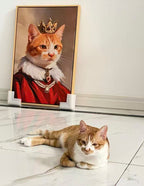 Custom Royal Pet Portrait Oil Painting – The Crowns