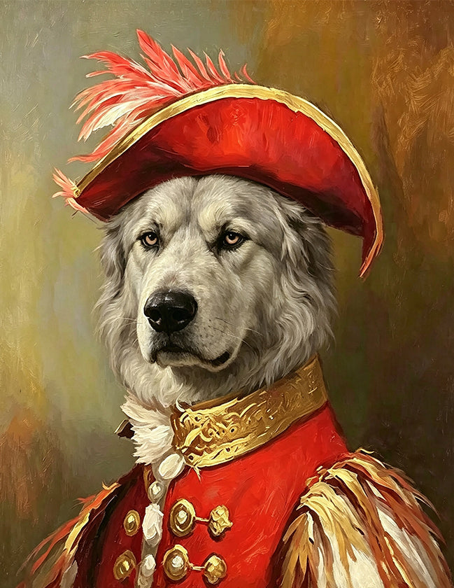 Custom Royal Pet Portrait Oil Painting – The KNIGHT