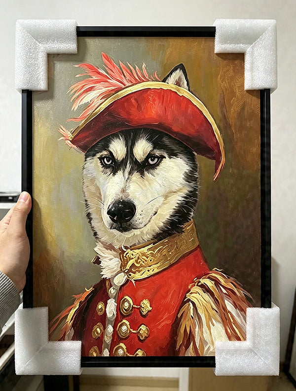 Custom Royal Pet Portrait Oil Painting – The KNIGHT