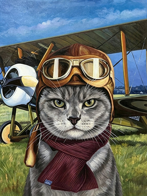 Careers & Roles Portraits – Custom Oil Paintings –The PILOT