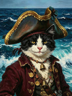 Careers & Roles Portraits – Custom Oil Paintings –THE PIRATE