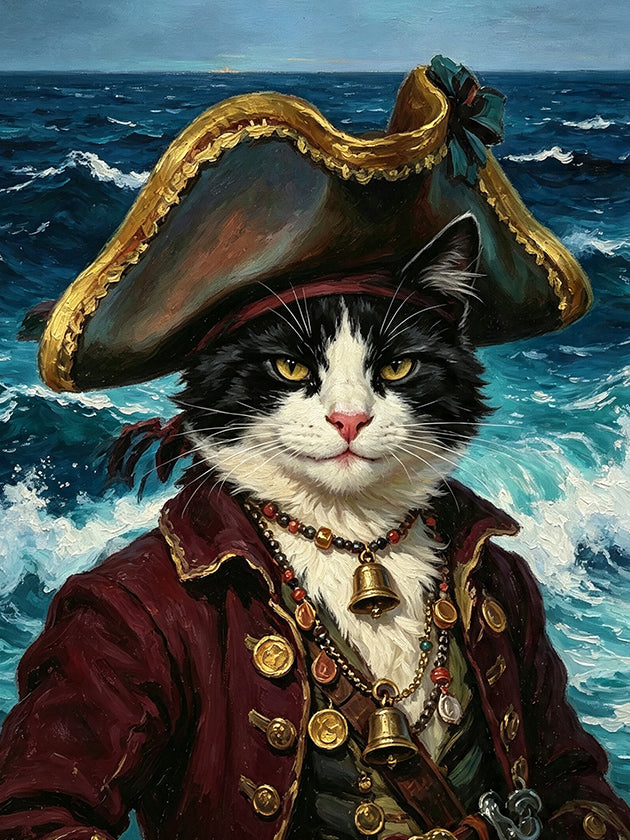 Careers & Roles Portraits – Custom Oil Paintings –THE PIRATE