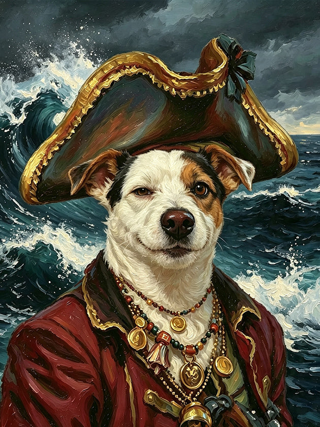 Careers & Roles Portraits – Custom Oil Paintings –THE PIRATE
