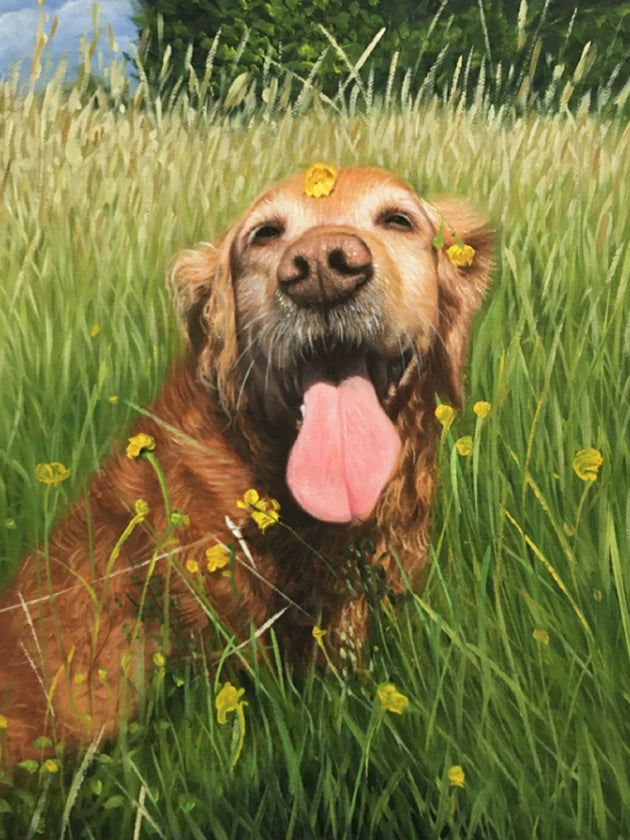 Custom Pet Oil Painting from Photo