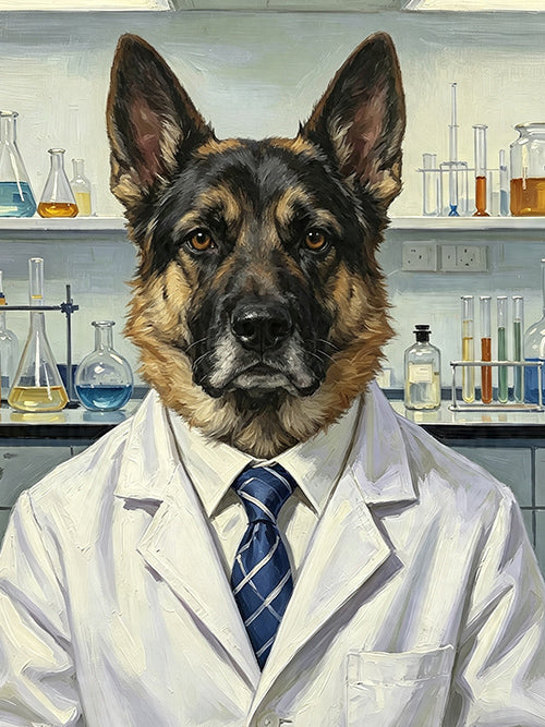Careers & Roles Portraits – Custom Oil Paintings –THE SCIENTIST