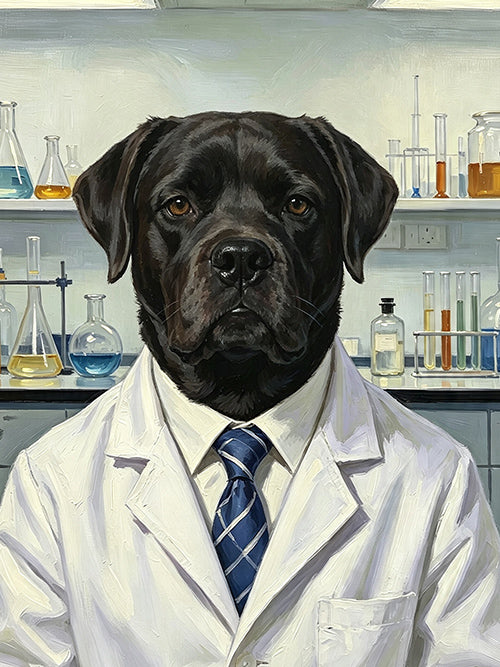 Careers & Roles Portraits – Custom Oil Paintings –THE SCIENTIST