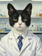 Careers & Roles Portraits – Custom Oil Paintings –THE SCIENTIST