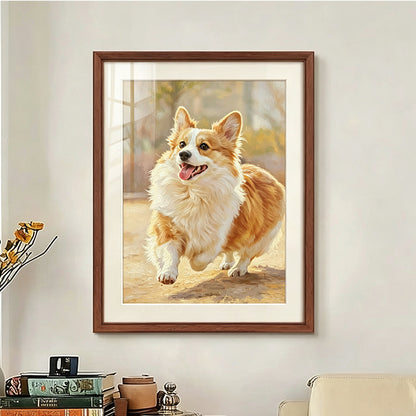 Custom Pet Portrait Acrylic Painting from Photo – Realistic Style