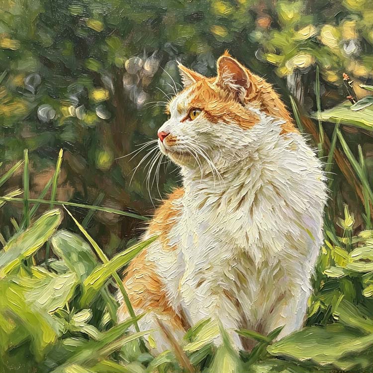 Custom Pet Portrait Acrylic Painting from Photo – Realistic Style