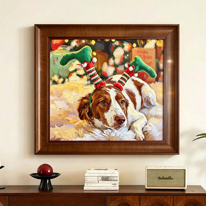 Custom Pet Portrait Acrylic Painting from Photo – Realistic Style