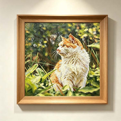 Custom Pet Portrait Acrylic Painting from Photo – Realistic Style